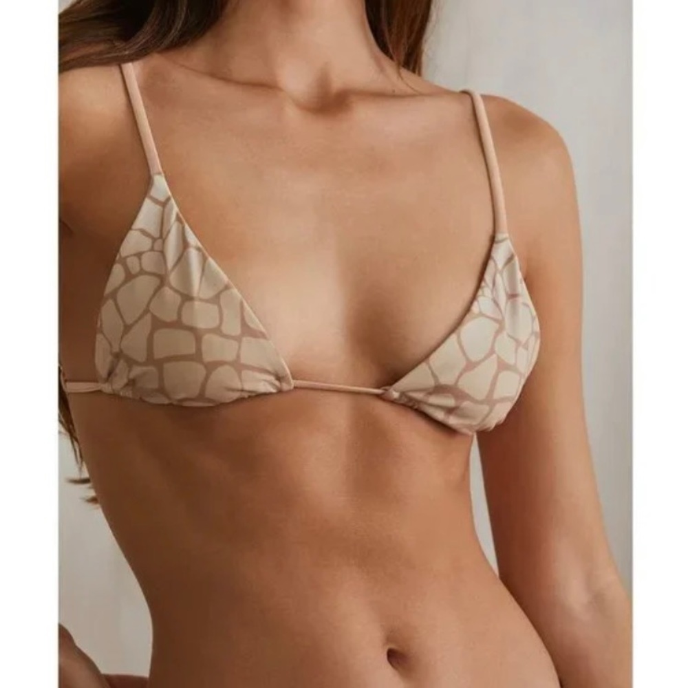 Onia Alexa Top in Nude Croc Multicolor, NWT - Picture 4 of 10